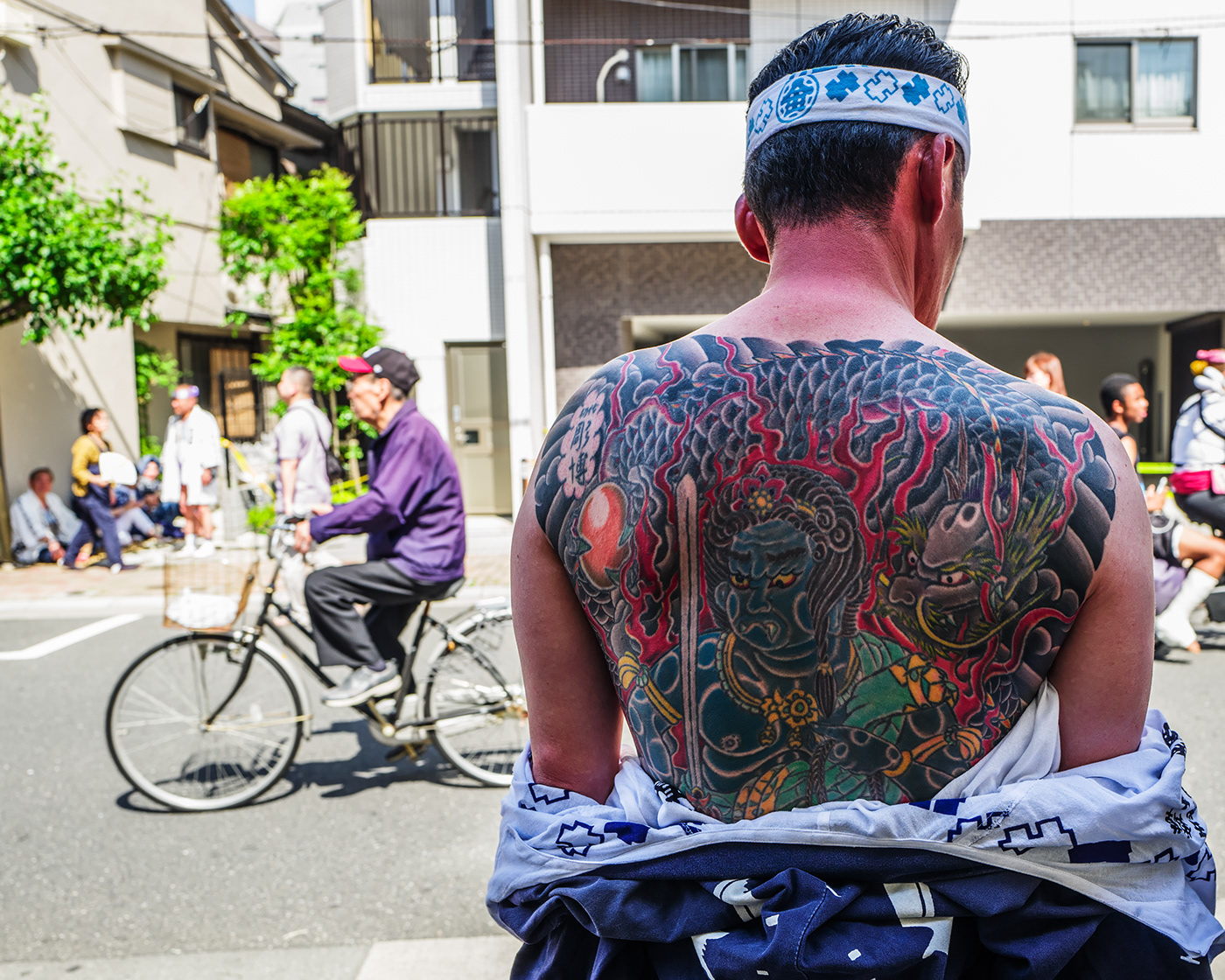 japan photojournalism  reportage sanja matsuri taboo tattoo tokyo