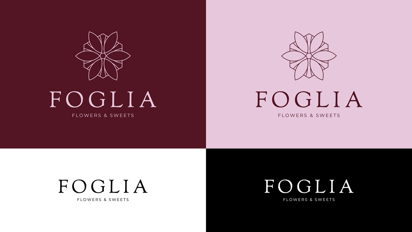 Flowers Sweets branding  Logo Design visual identity Branding design