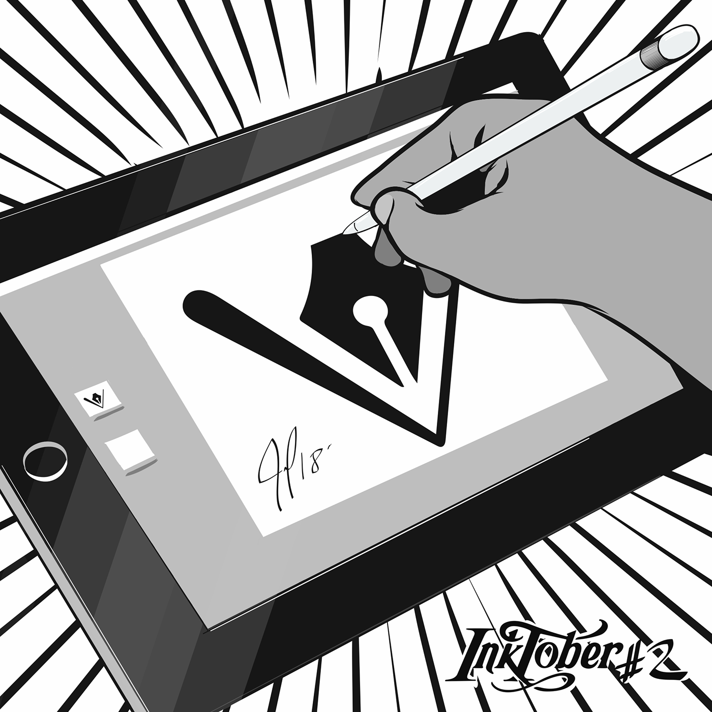 inktober inktober2018 ipad pro iPad Pro Art adobe draw vectors mobile art Adobe MAX