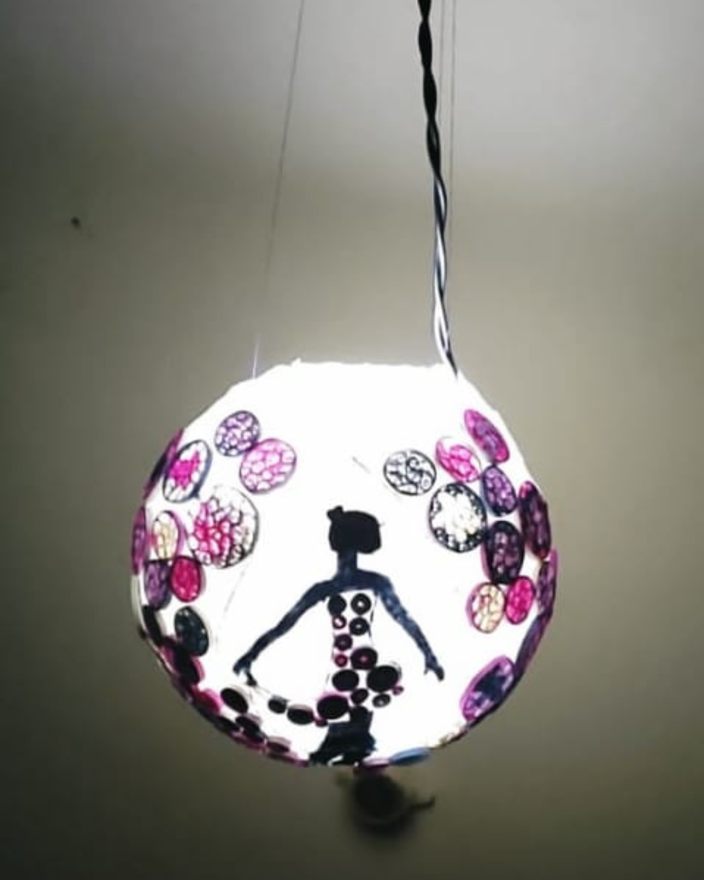 paper craft papermache handmade Lamp product design  craft paper quilling