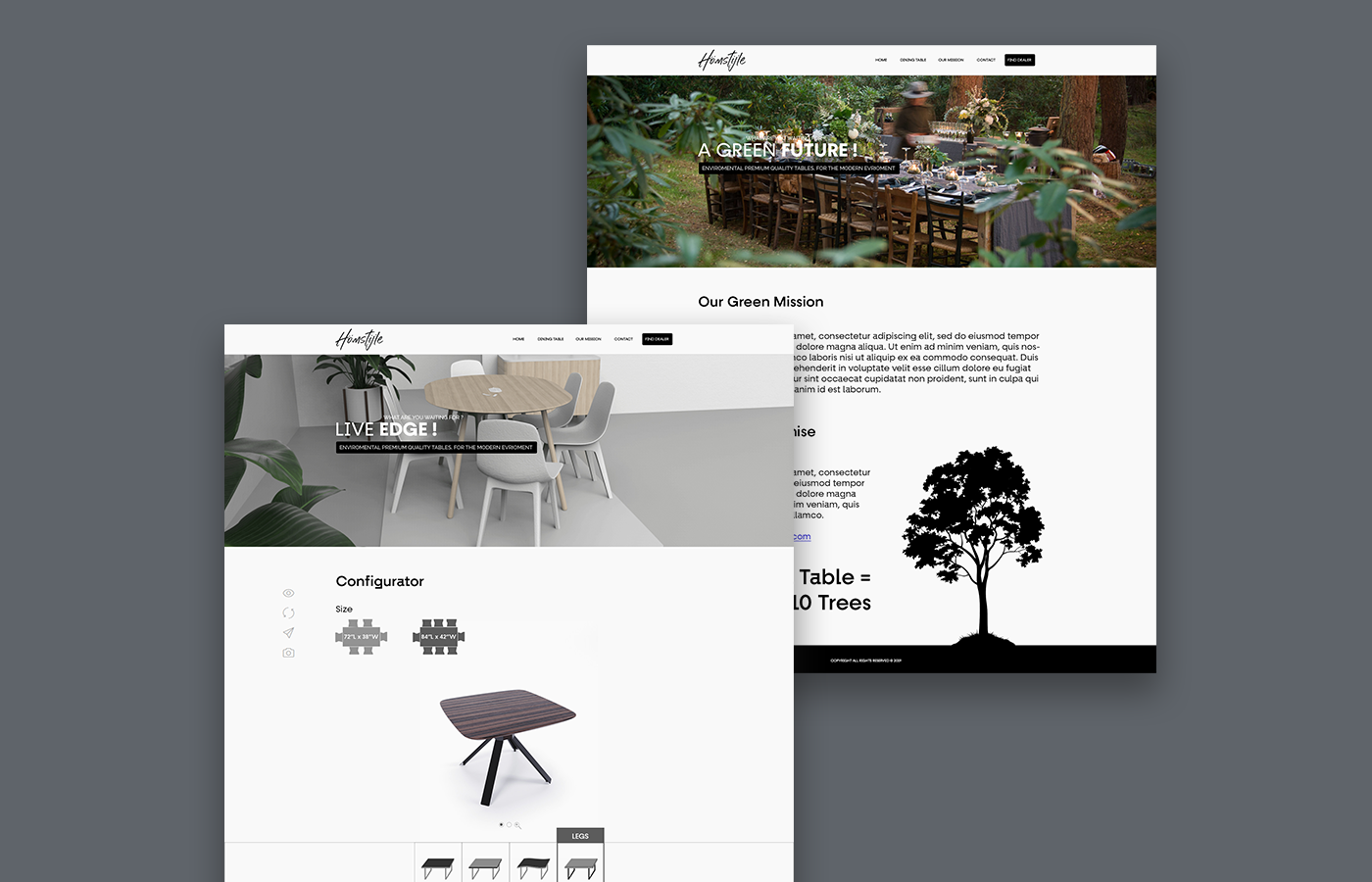 branding  graphic design  logo minimalistic tables Web Web Design 