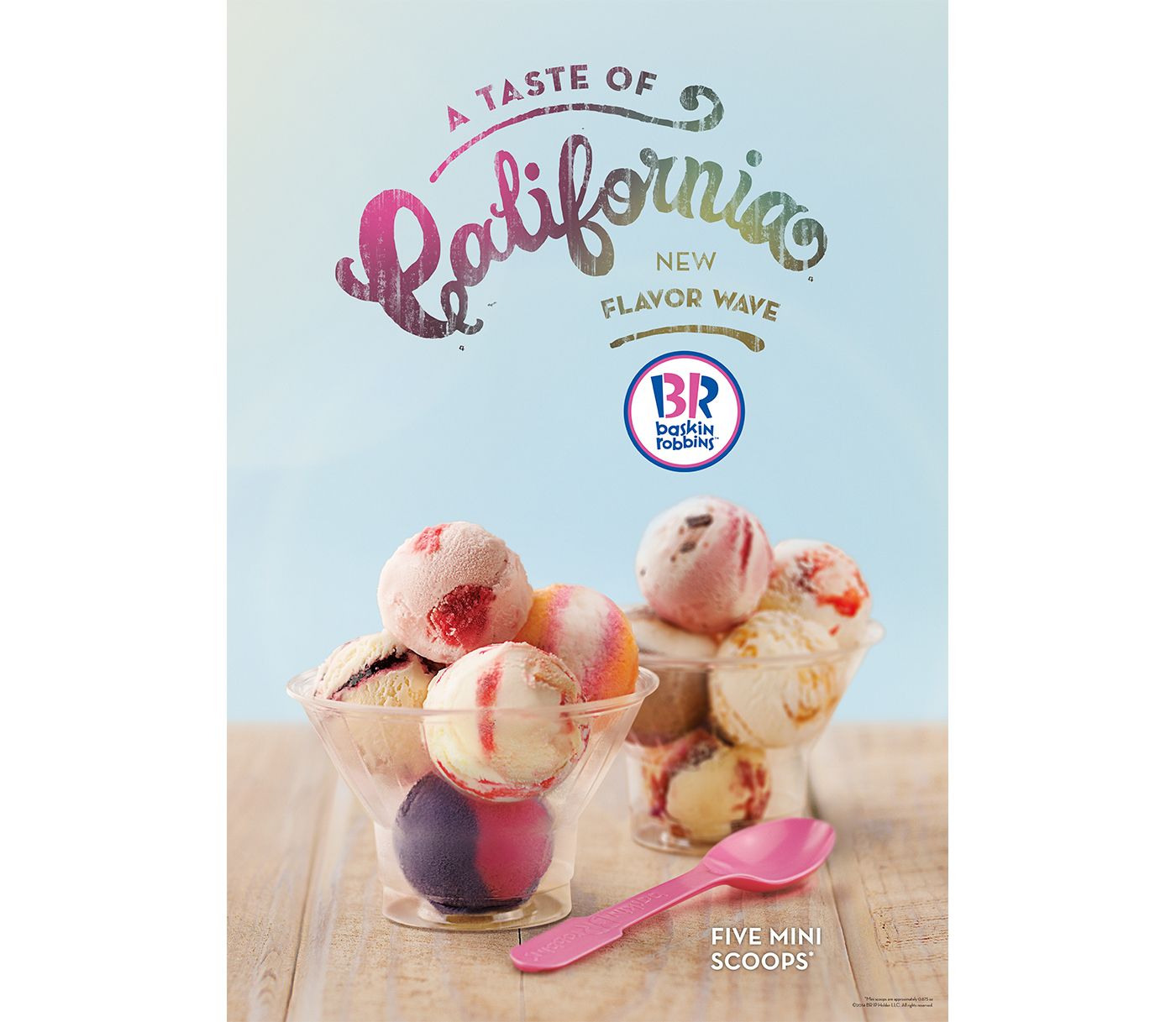typography   poster design Advertising  art direction  FMCG Baskin Robbins Food  ice cream
