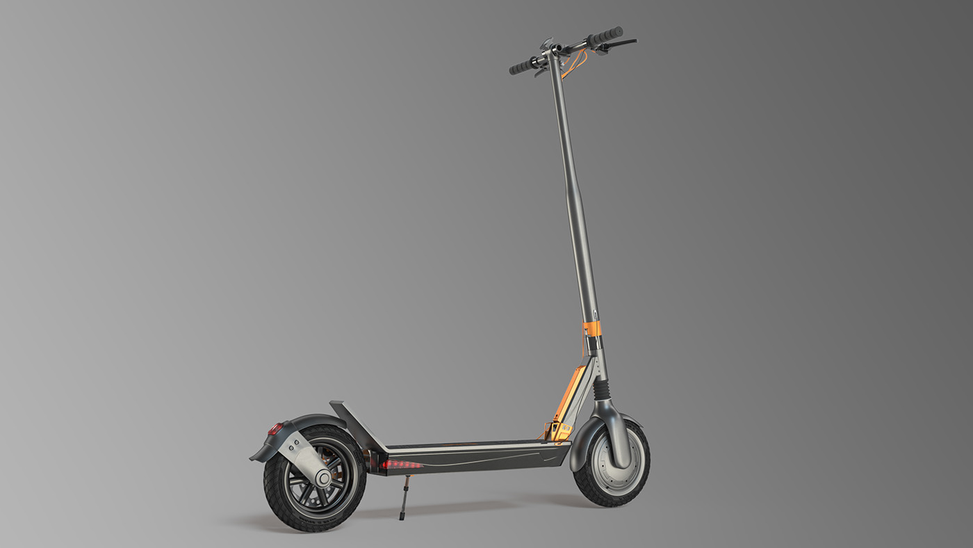 3D 3dsmax electric Render rendering Scooter vray