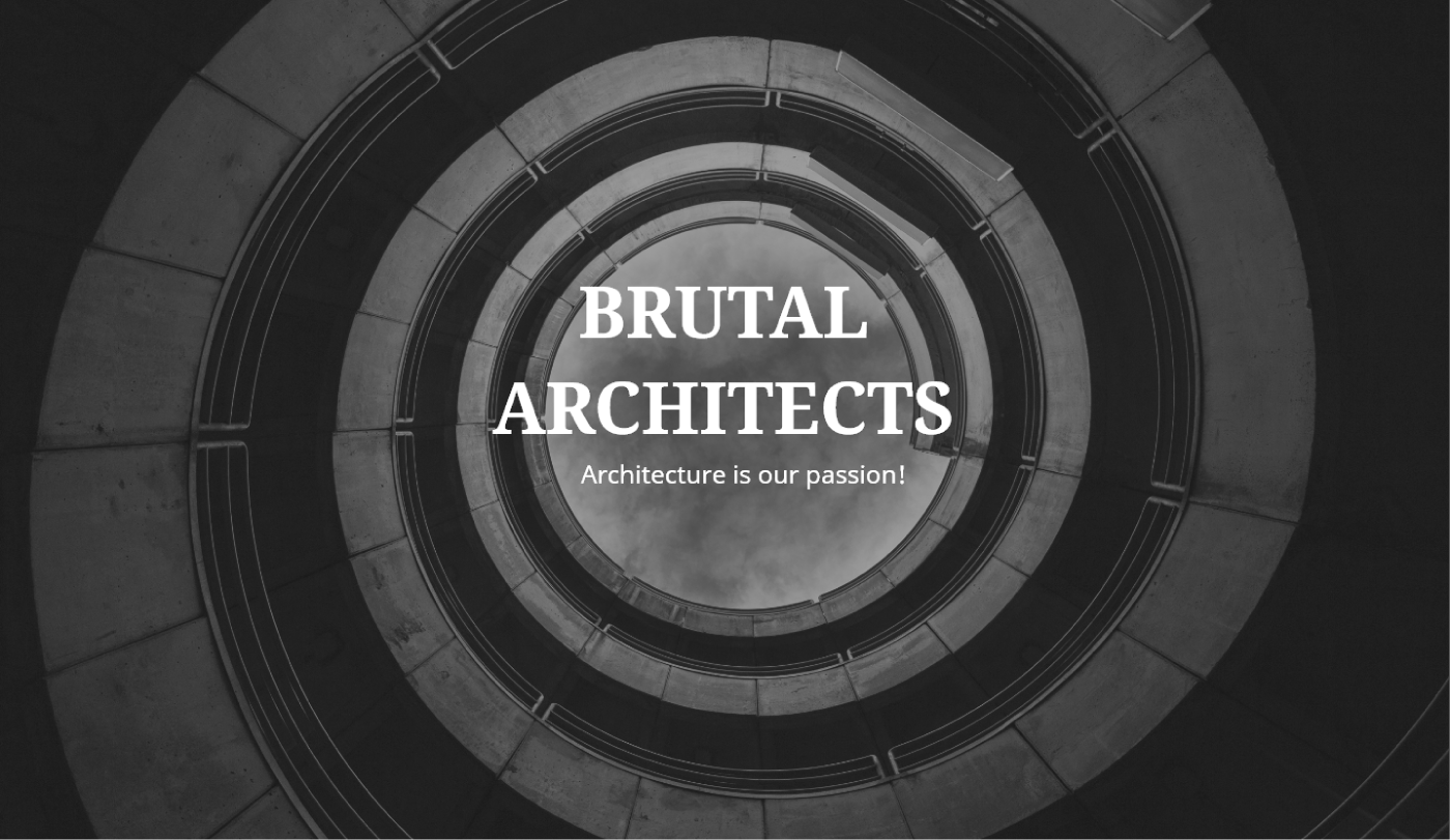 architecture School Project Brutalism Web Design 