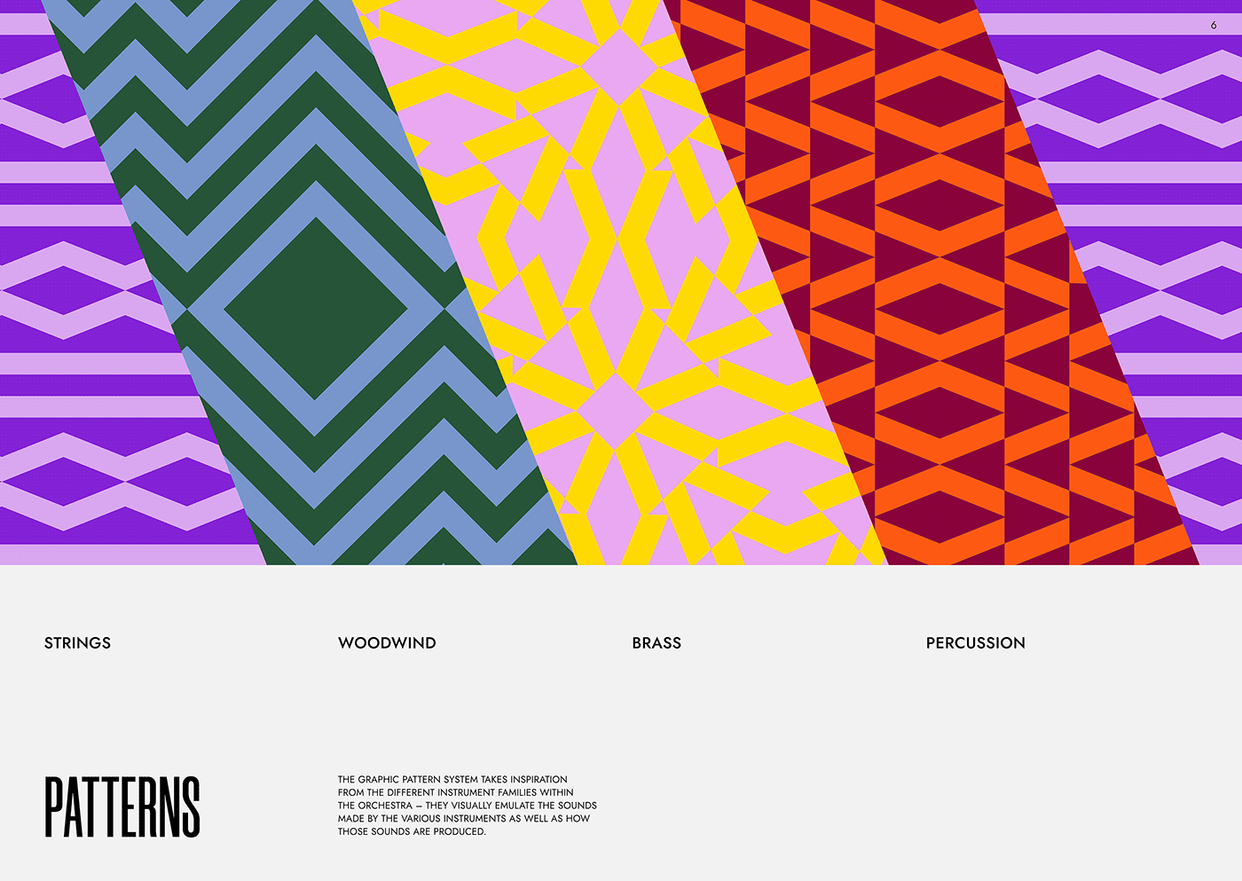 orchestra visual identity african Colourful  pattern bold design graphic music branding  vibrant