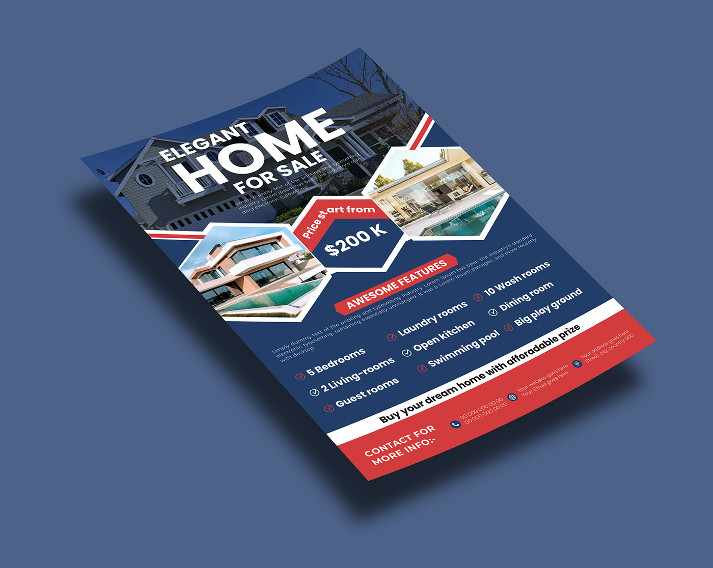 Graphic Designer Advertising  marketing   Social media post real estate property realistic home decor homesale realstate flyer