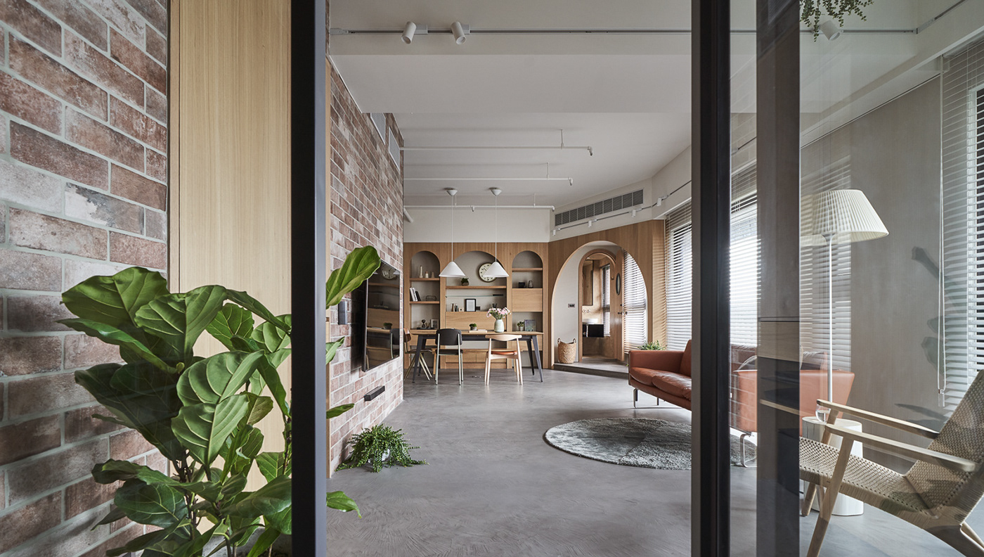 brick glass interiordesign Plant taiwan Treehouse Conceptdesign