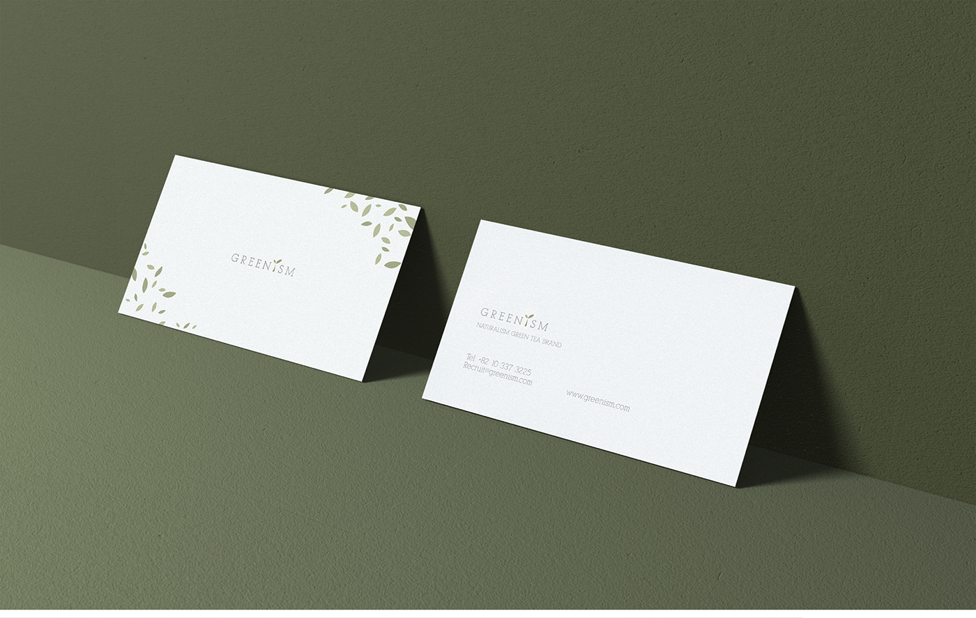 brand graphic Web design UI ux uiux identity green tea Nature art Greenism