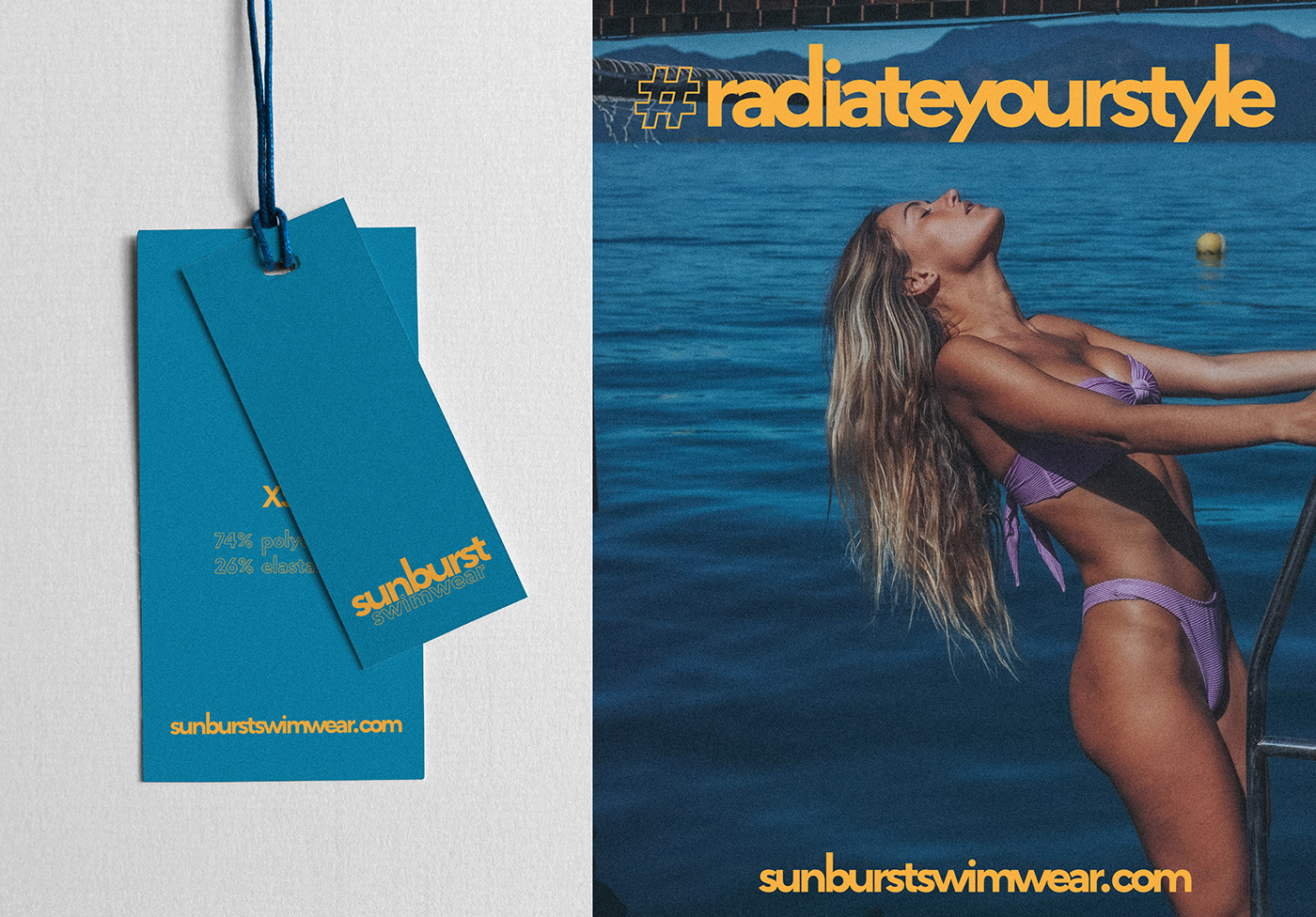 Brand Design graphic design  branding  swimwear Clothing Fashion  Nature Photography 