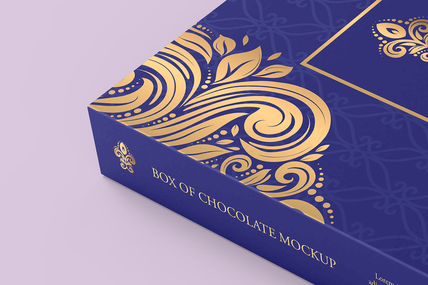 box chocolate chocolate packaging design elegant gift Mockup pralines Sweets thank you