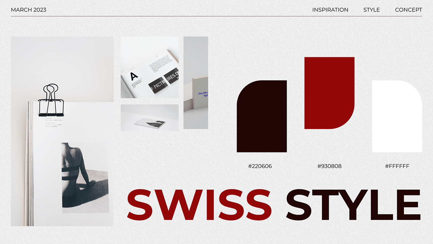 aesthetic concept landing page Latvia Style swiss design swiss style Web Design 