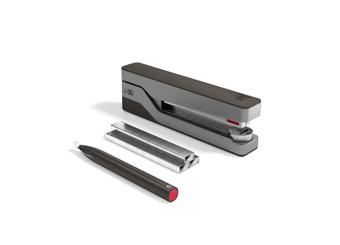 industrial design  Office Supplies product design  stapler Staples tru red