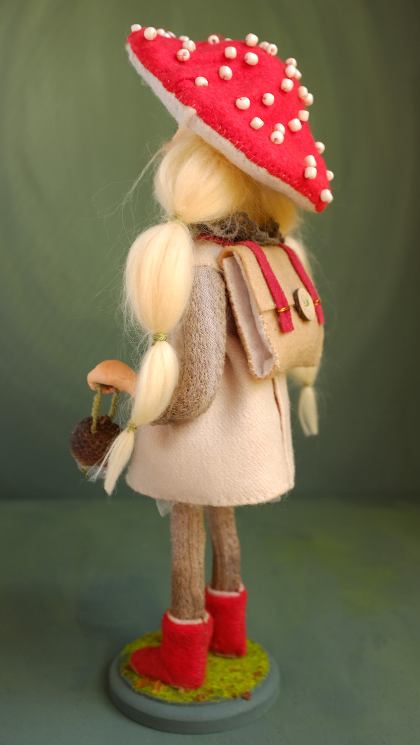 art doll art toy Character design  collectible toy fairy handmade mushroom Mushrooms ooak toy design 