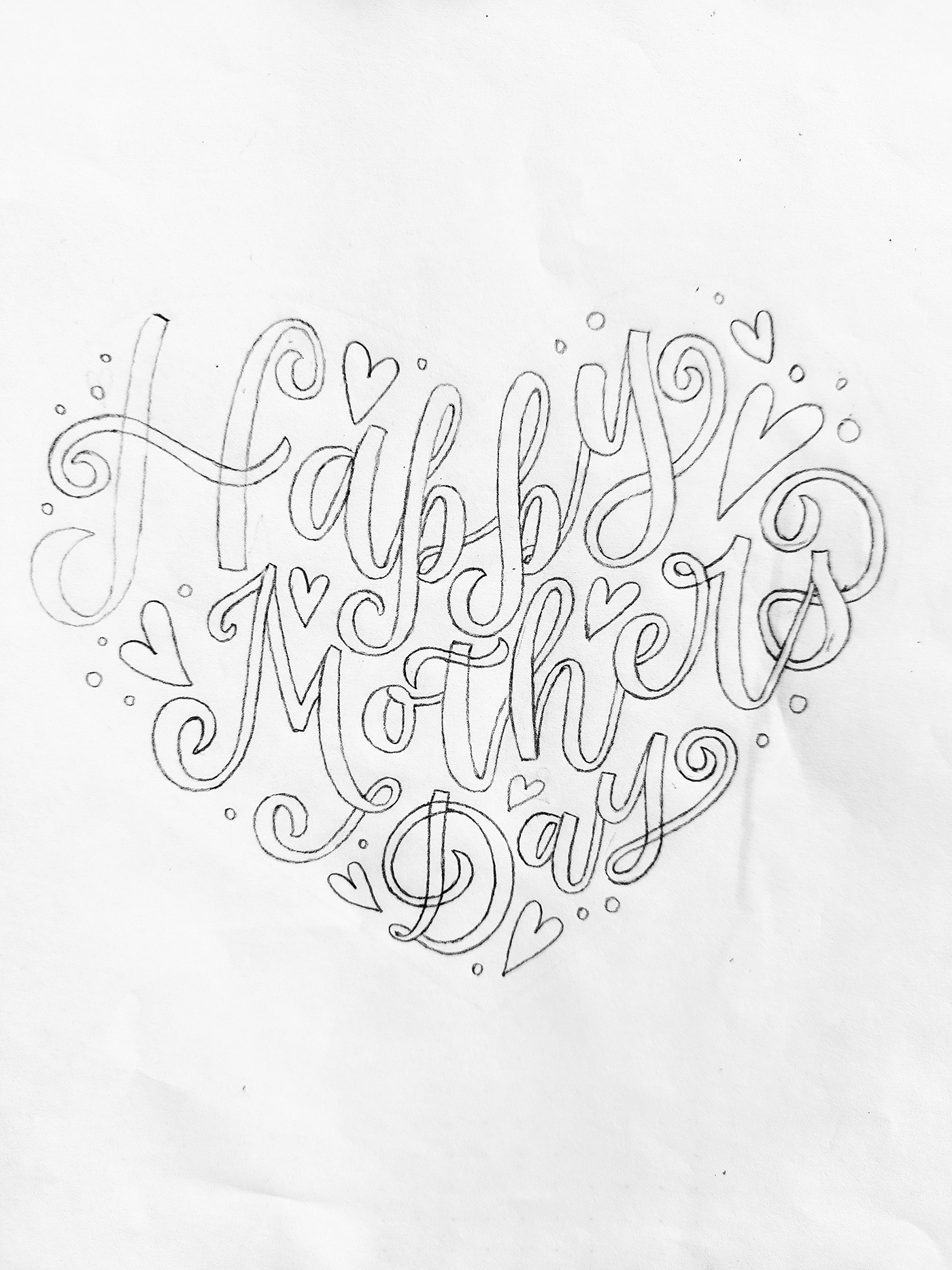 adobeillustrator card design digitaldesign digitallettering greeting card Handlettering mothersday
