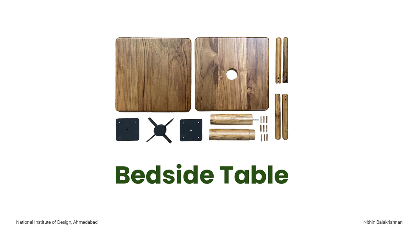Bedside Table flat pack furniture furniture design  Knock Down Furniture knockdown side table table teak wood