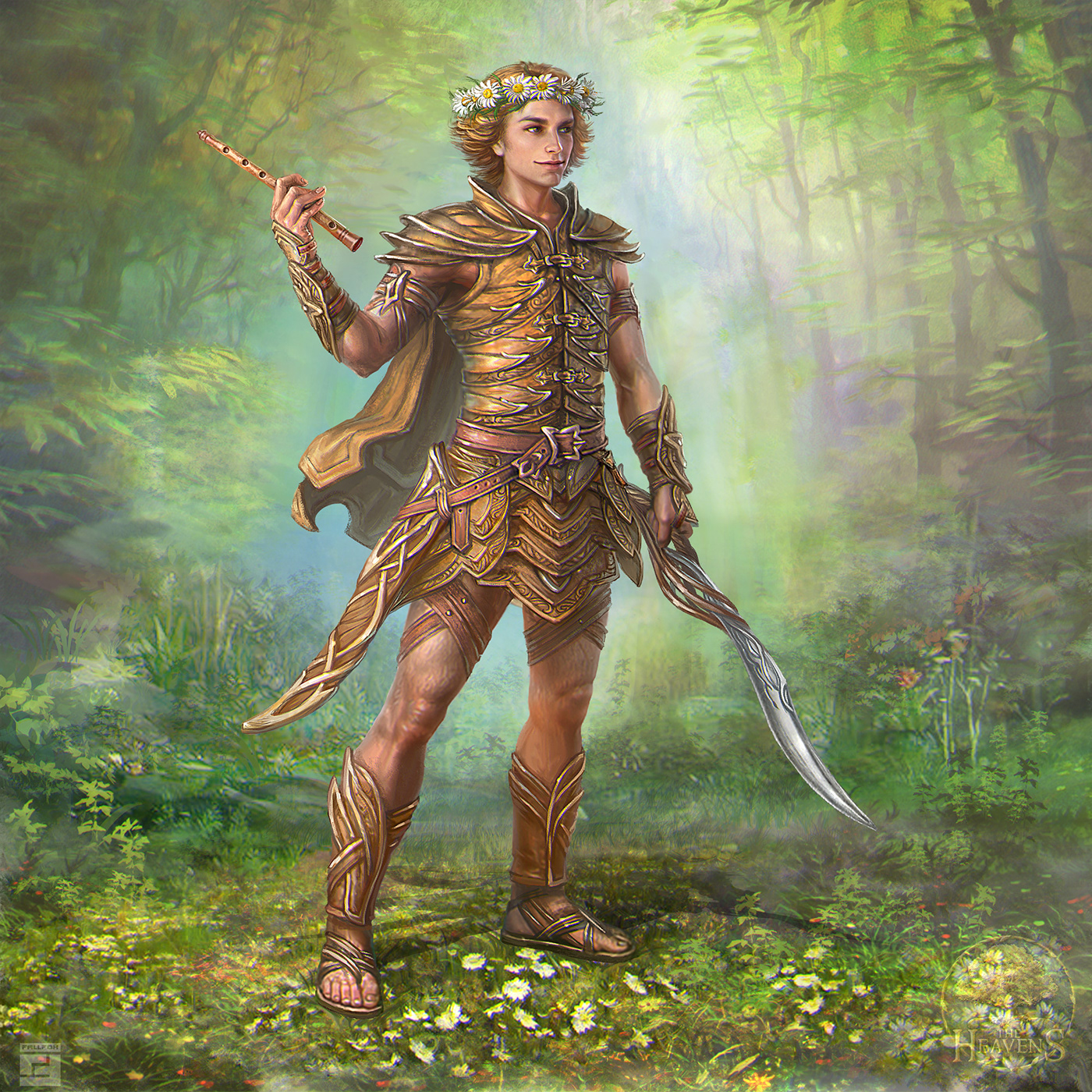 Character fantasy fallfox elf elven hunter forest Noai warrior