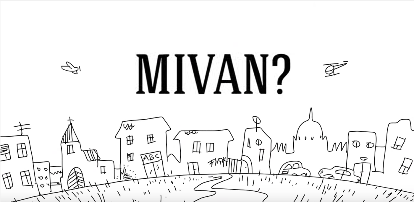 mivan? animation  2D Animation black and white webseries TVPaint handdrawn freehand Low-tech humor