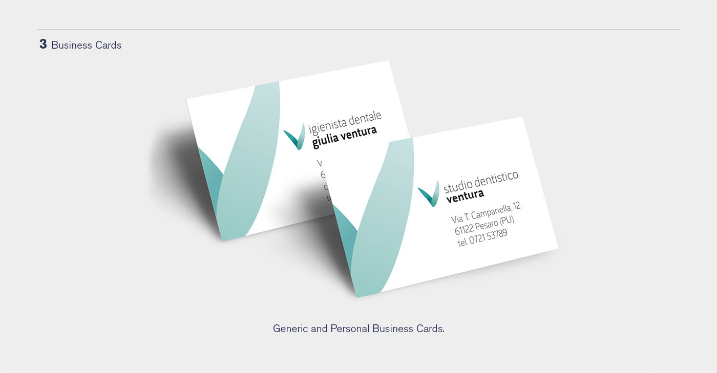 business card design for dental clinic
