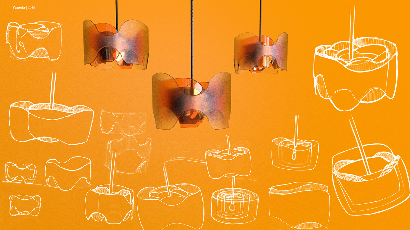 lamp design product design  Food Memories Lighting Design  industrial design 