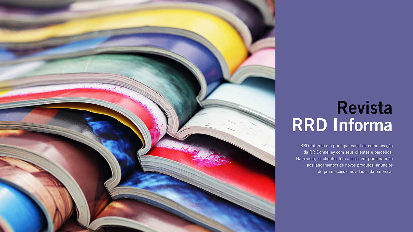 RR Donnelley brandbook marca identidade visual design diagramação Layout