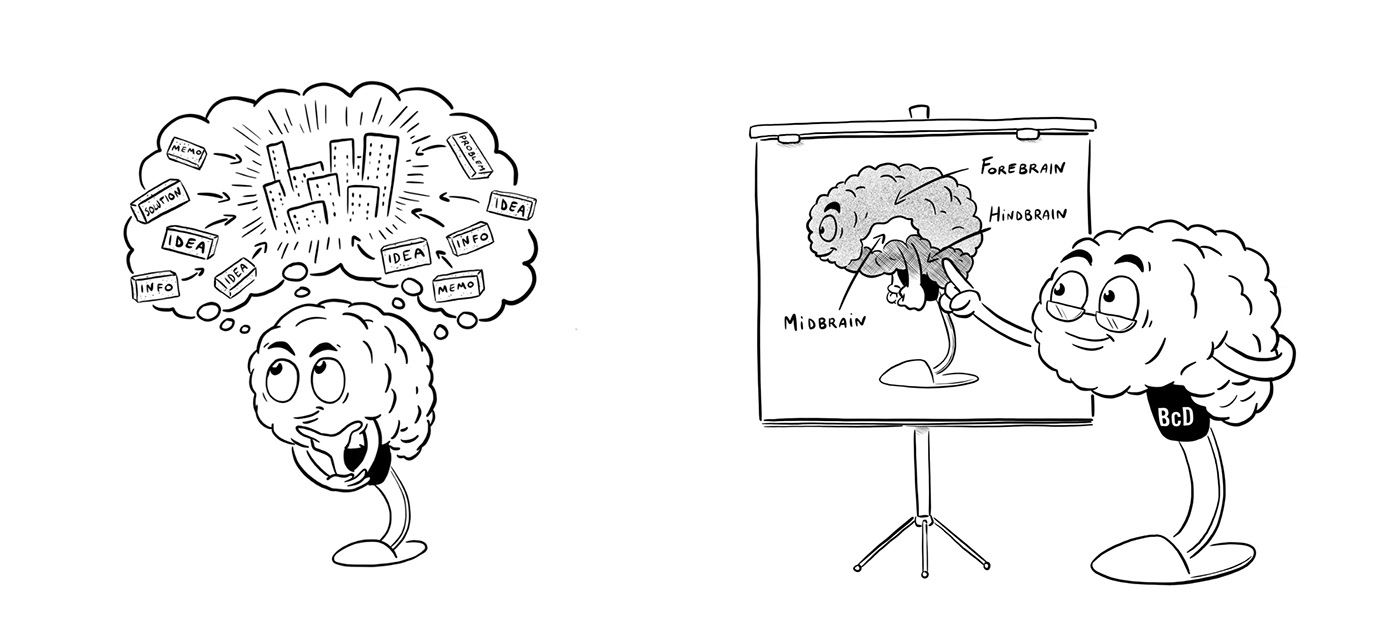 gabriele bonavera brain book editorial Brain centric design bonavera Character design  comics Rich Carr Neuroscience cervello neuroscienze