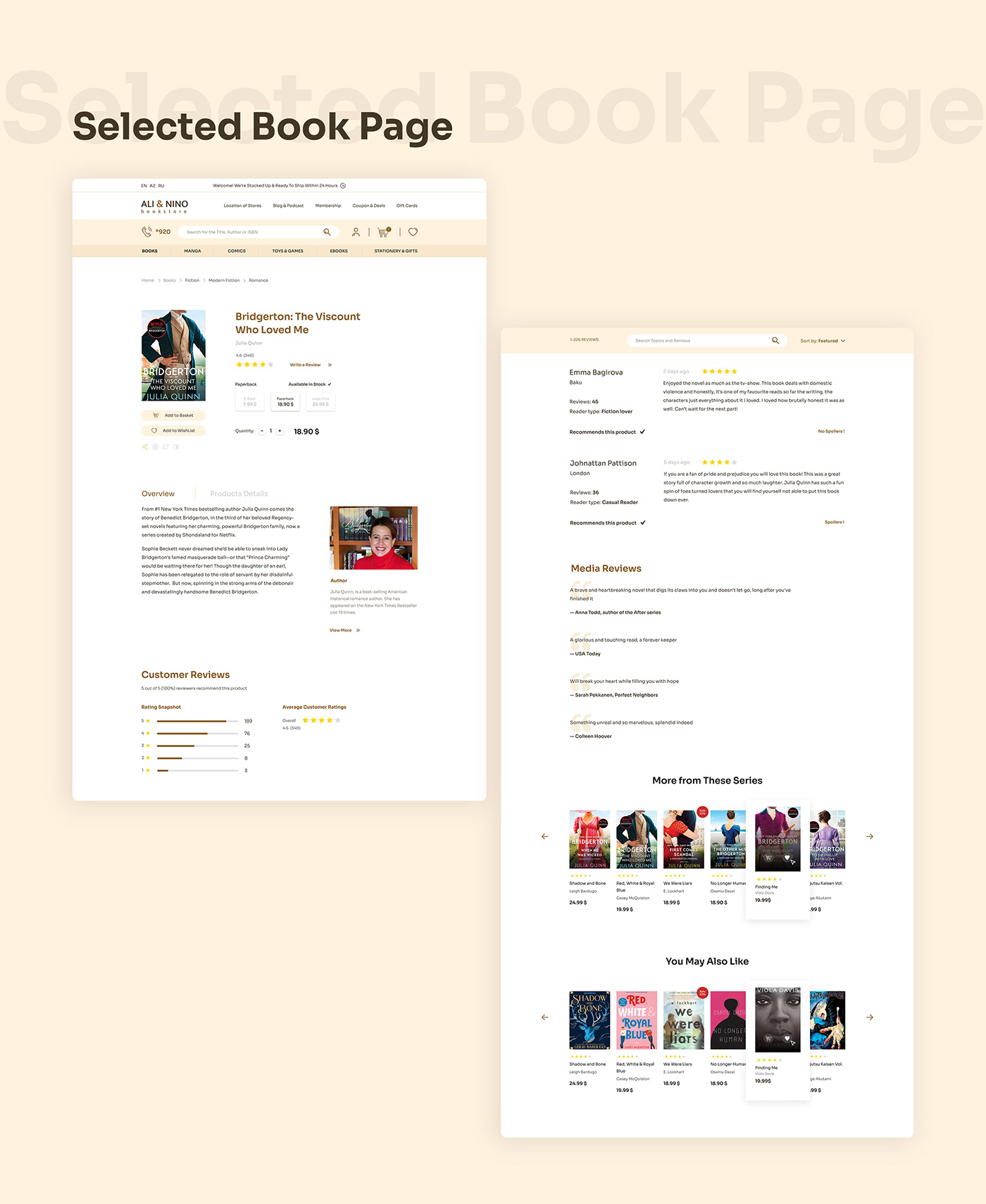 book book website bookshop Bookstore ui kit ui kits UI/UX UX design ux/ui Website