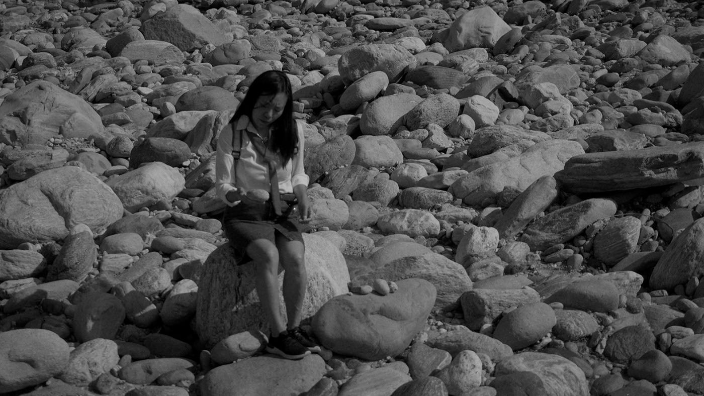 Rocks Remember Xiaolu Guo ticino anthropocene excavations memories black and white quarry Short Documentary stone cutter