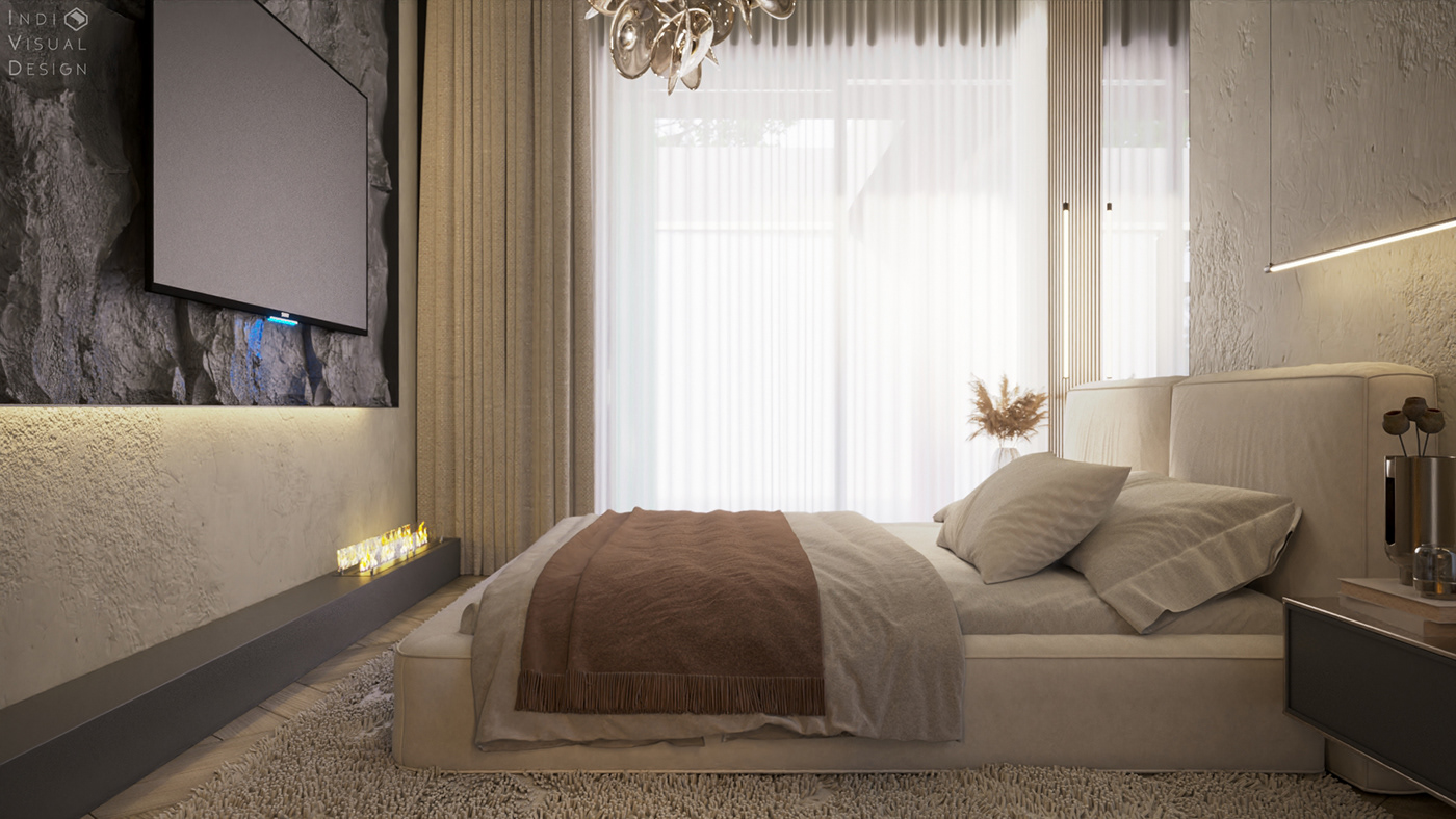 3ds max bedroom corona interior design  Render Stonewall Inn visualization