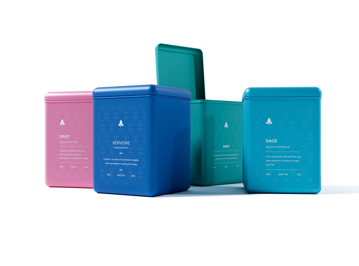 Packaging tin package packaging design design colorful can tea