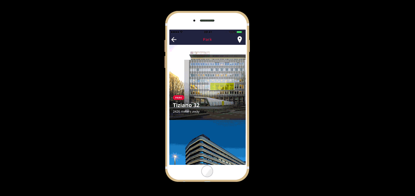 app ios android Ionic PARK Associati mobile architecture milan travel guide
