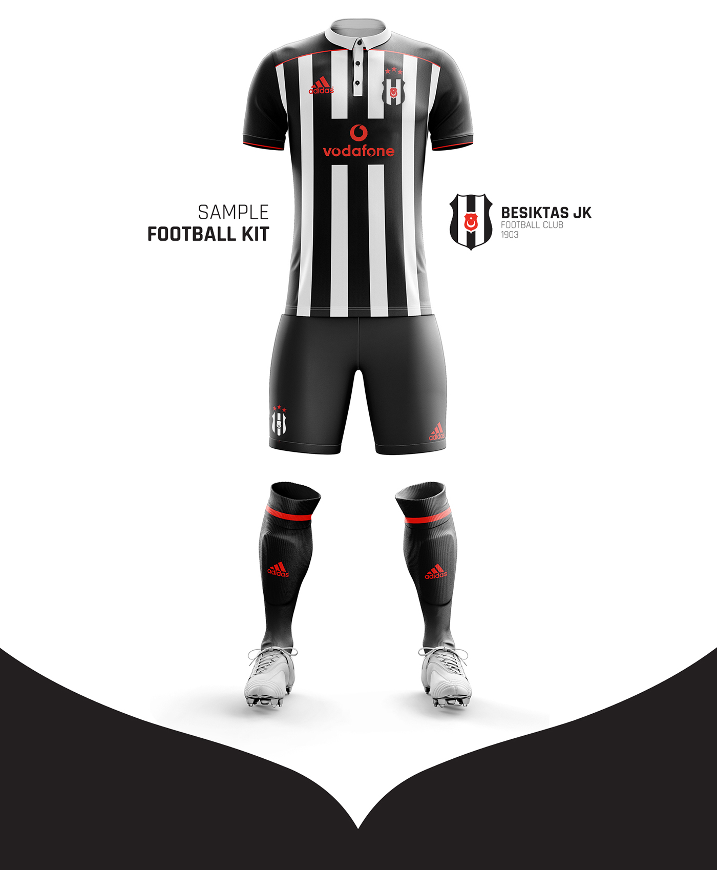 re-branding re-design besiktas JK corporate identity logo design sport football soccer