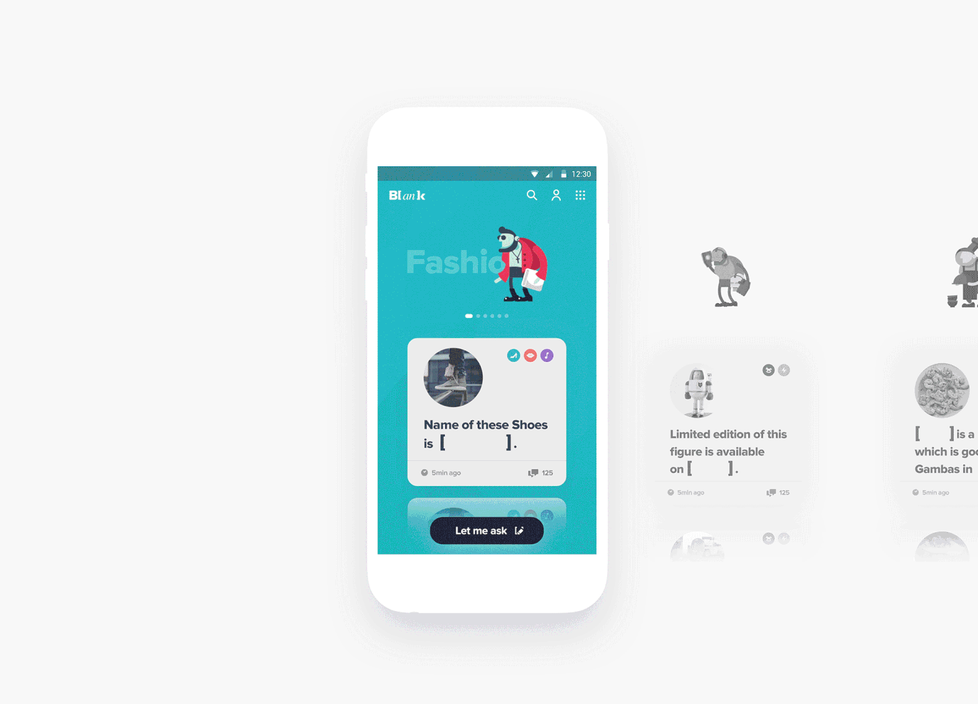 UI GUI interaction Character card motion adobeawards graphic ux mobile