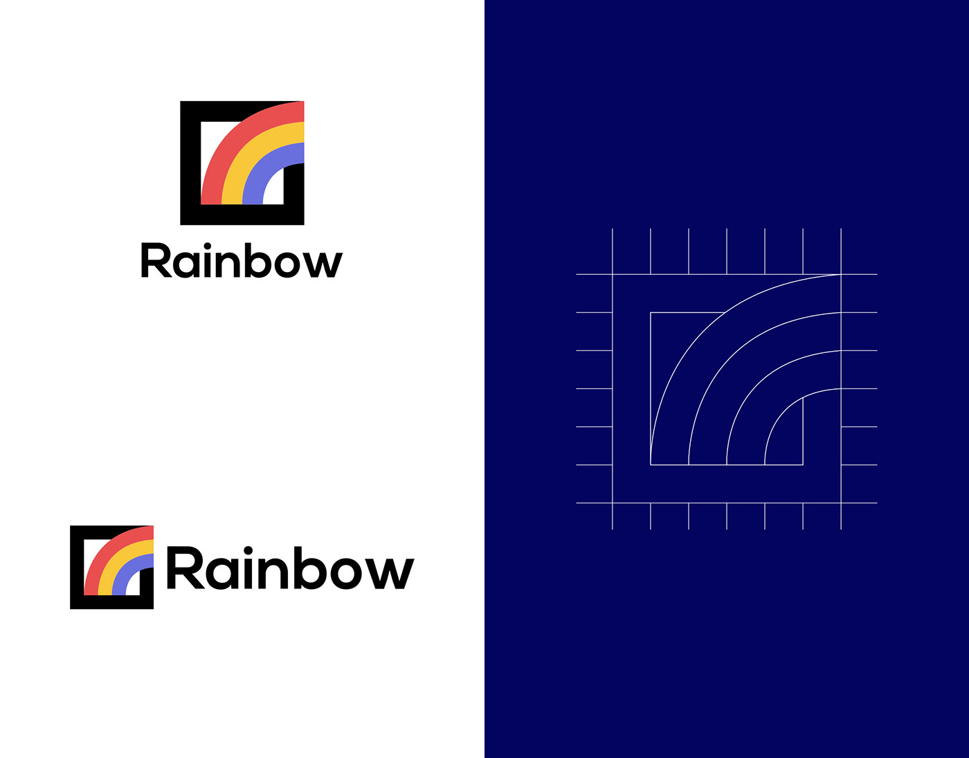 Logo Design rainbow rainbow logo Rainbow Logo Vector