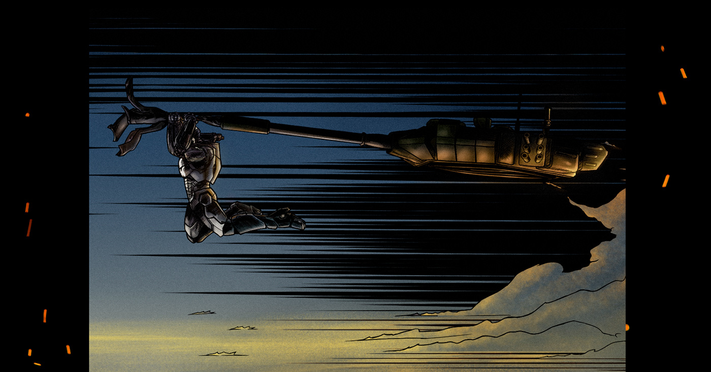 punisher war machine Armor ILLUSTRATION  comic Digital Art  marvel