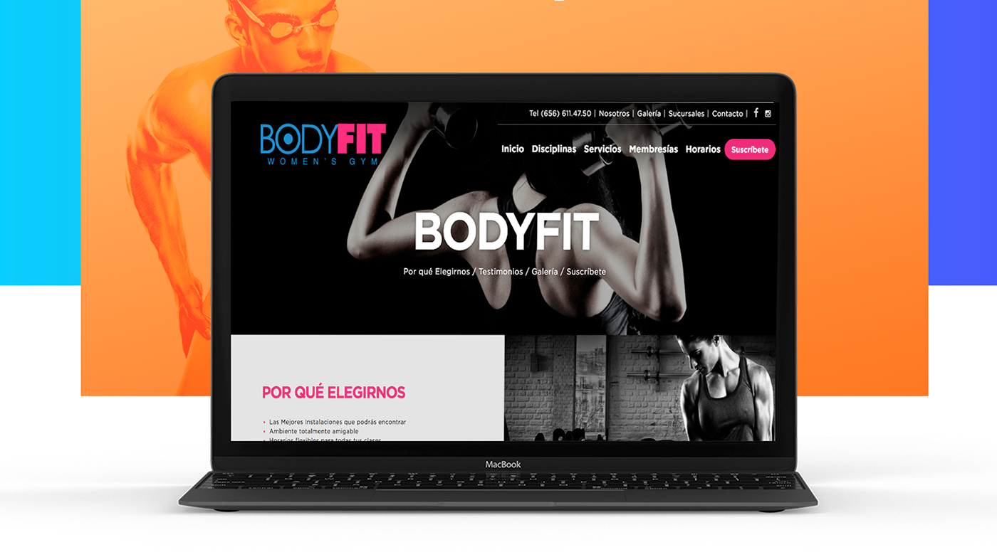 Web Website gym fitness ux UI