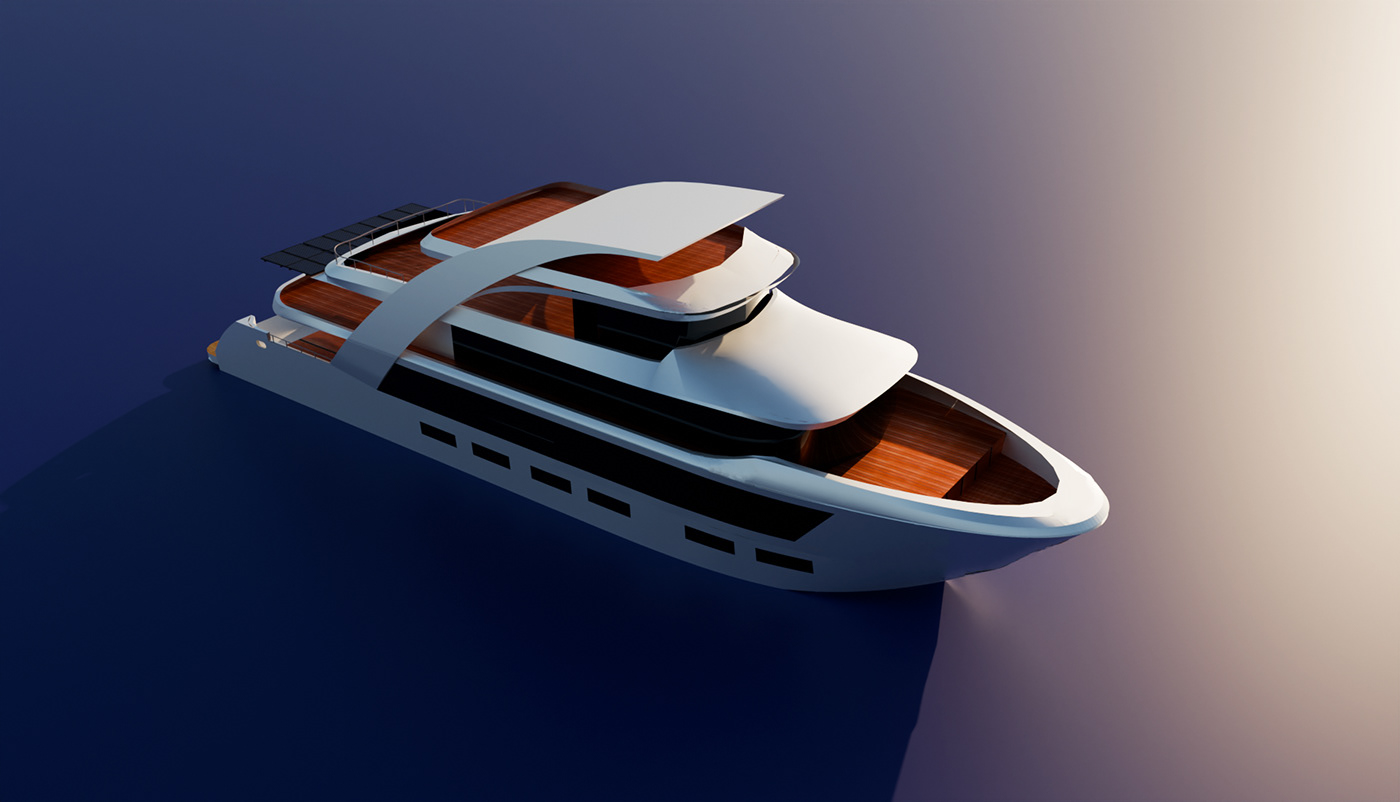 ship boat yacht naval 3D interior design  exterior architecture Render 3ds max