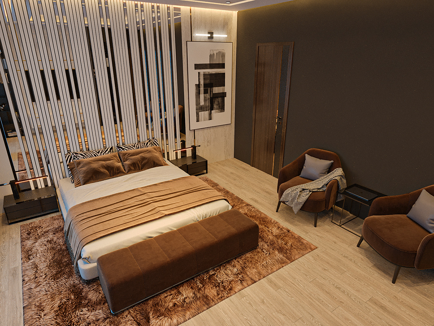 3ds max corona indoor interior design  modern Render