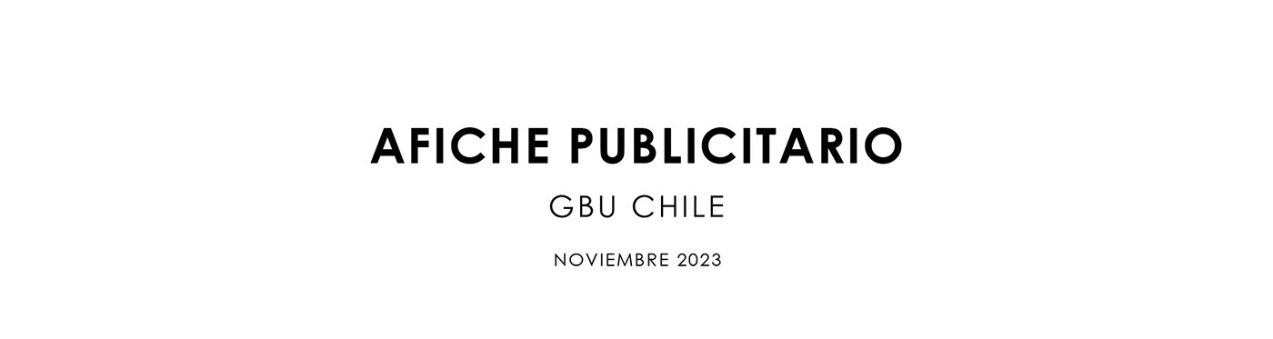 GBU poster design diseño chile branding  corporative gbuch