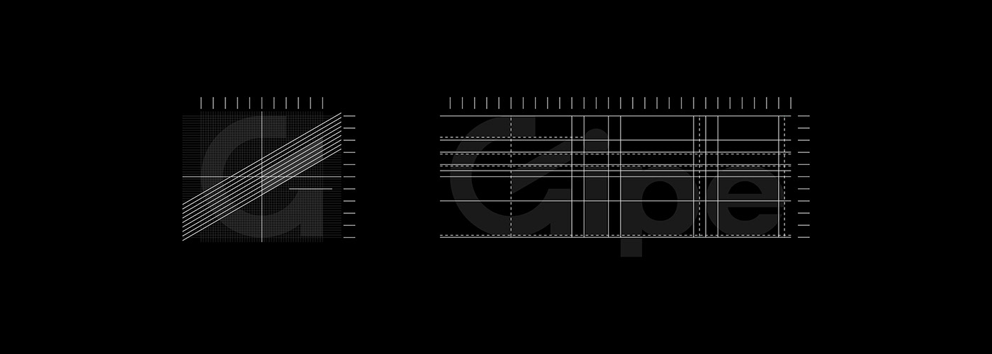 corporate grid logo Logotipo mark tech Technology typography   visual identity