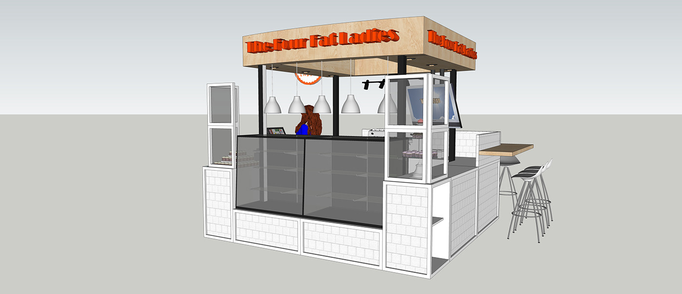 Kiosk booth