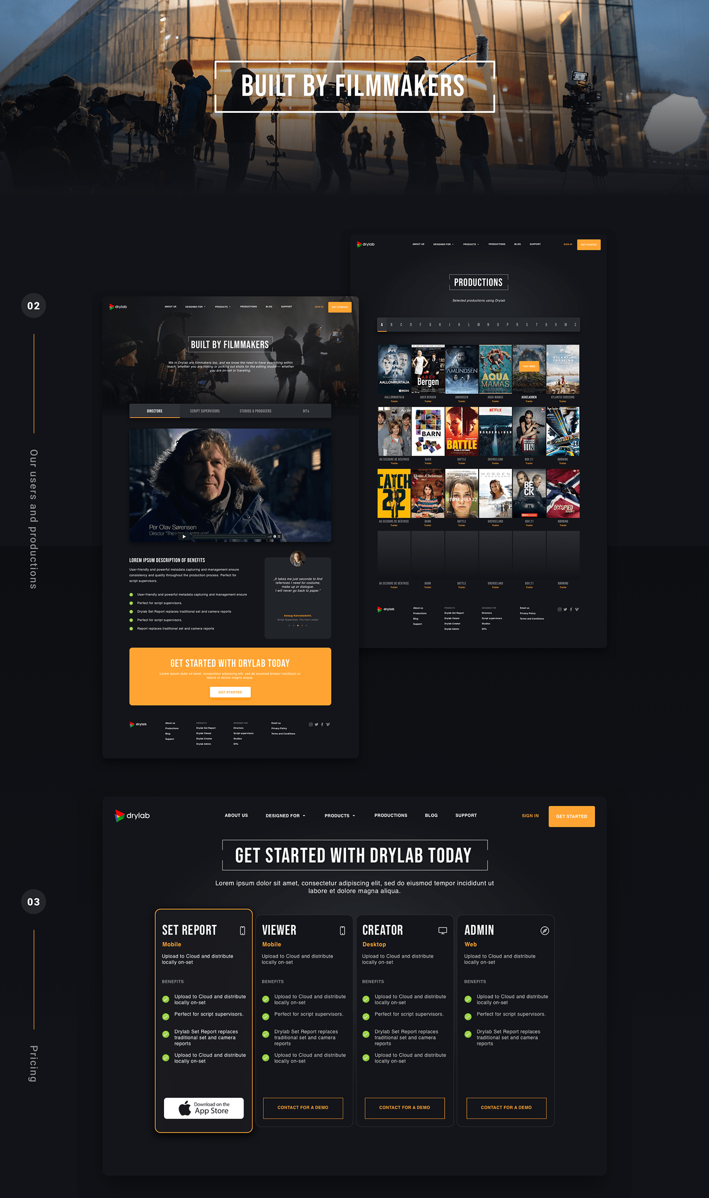 Film   hbo movie Production redesign Website