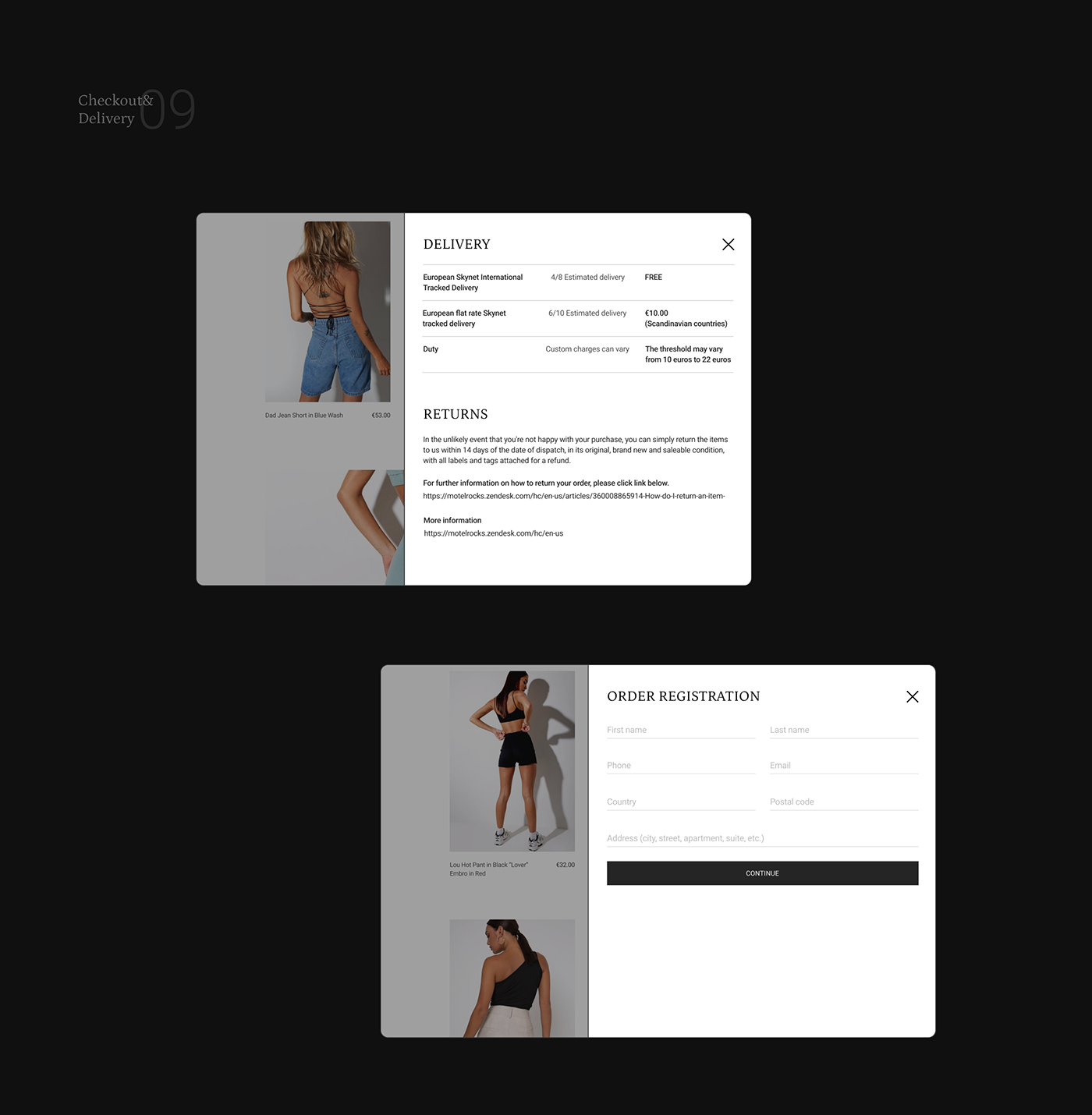 design e-commerce e-store Fashion  interactive online store ux/ui Webdesign