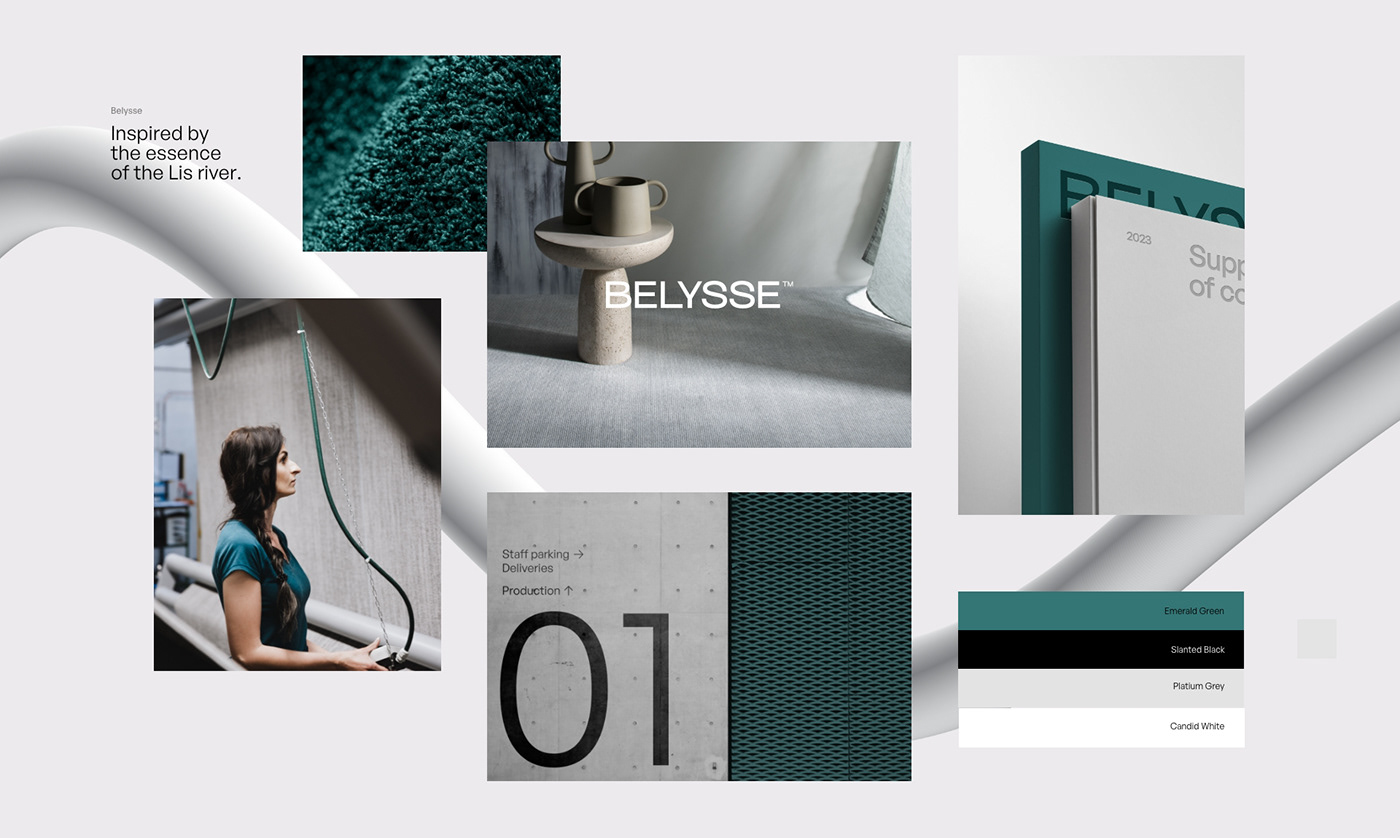 3D brand brand identity branding  design flooring Global rebranding textile Threads