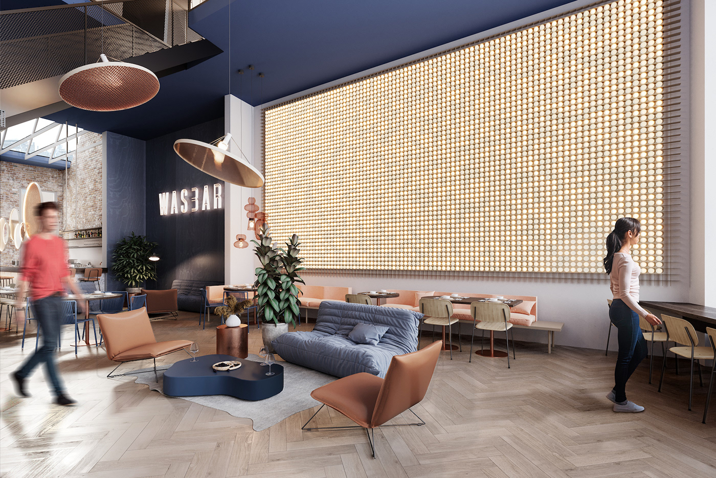 3ds max architecture bardesign Hospitality interiordesign Render restaurant visualization