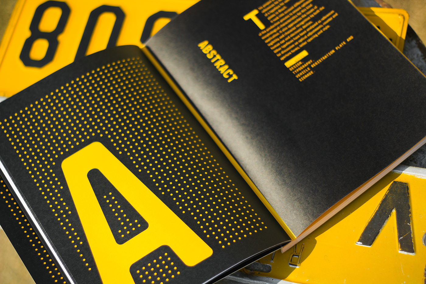 Adobe Portfolio editorial graphic design  print book typography   type Vehicle Signage Registration Plates