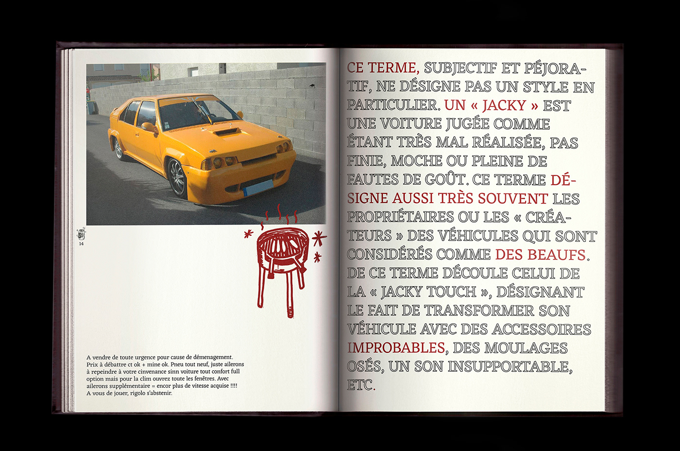 car red gold typography   book magazine Layout composition creative studio