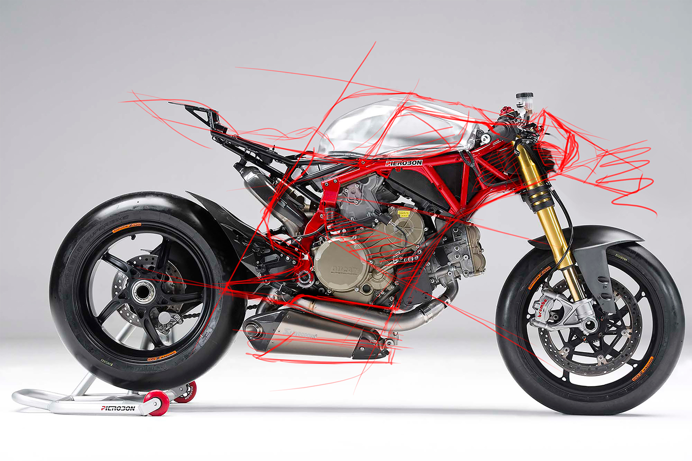 Ducati photoshop rendering sketch tuto Rubika ISD