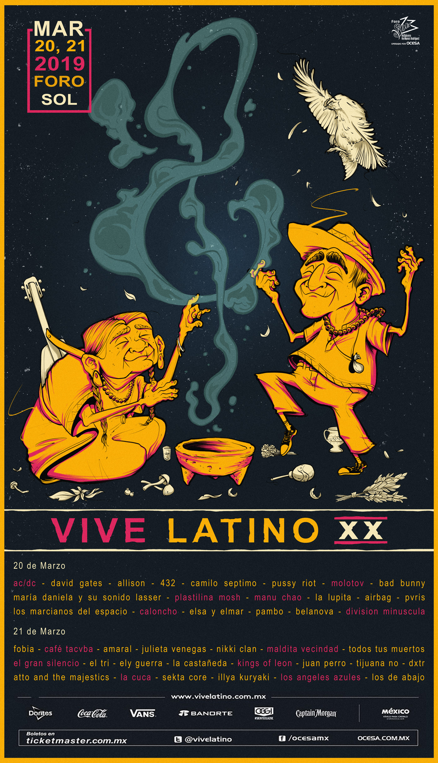vive latino poster Character design  Music Festival banner art Digital Art  arte digital creative design