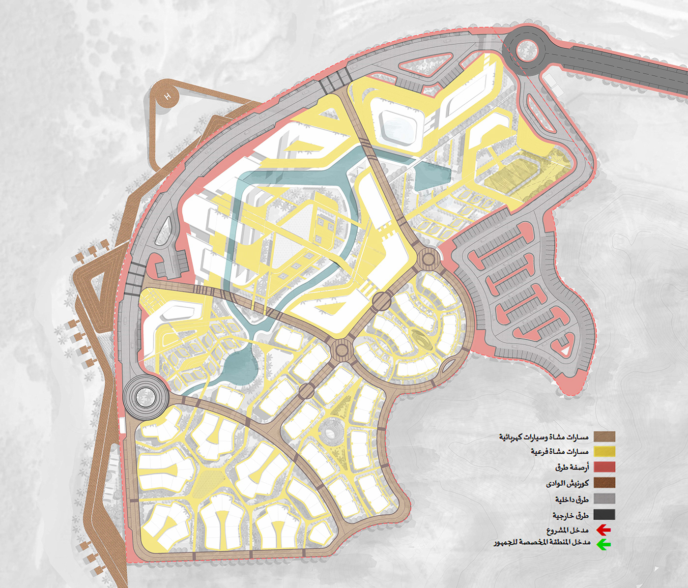 Masterplan Urban Design healing resort KSA Mekkah Recreational architecture urbanplaning