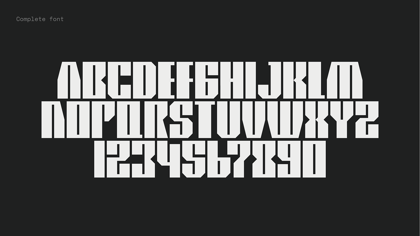 typography   type font bold industrial branding  art